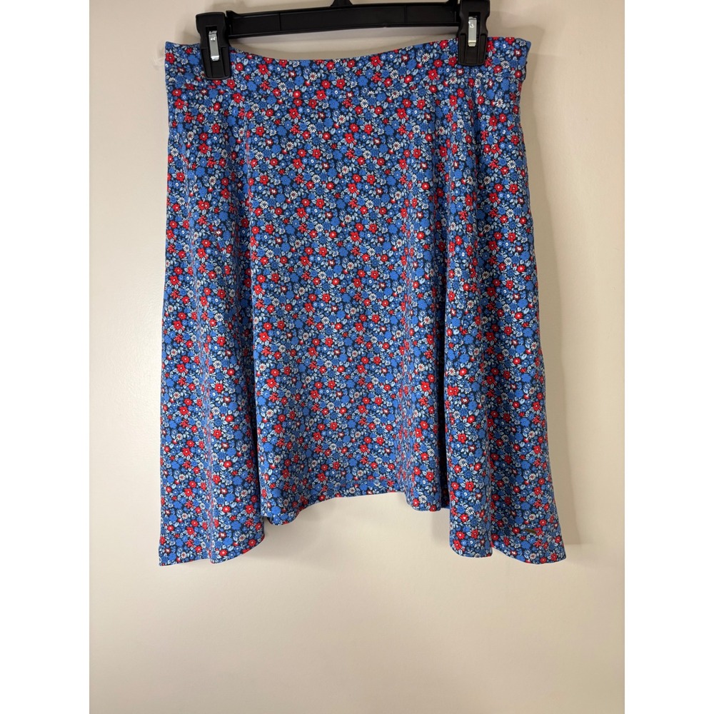 Tommy Hilfiger Floral Skirt Red Blue White Size 4 Mini‎ Skater
